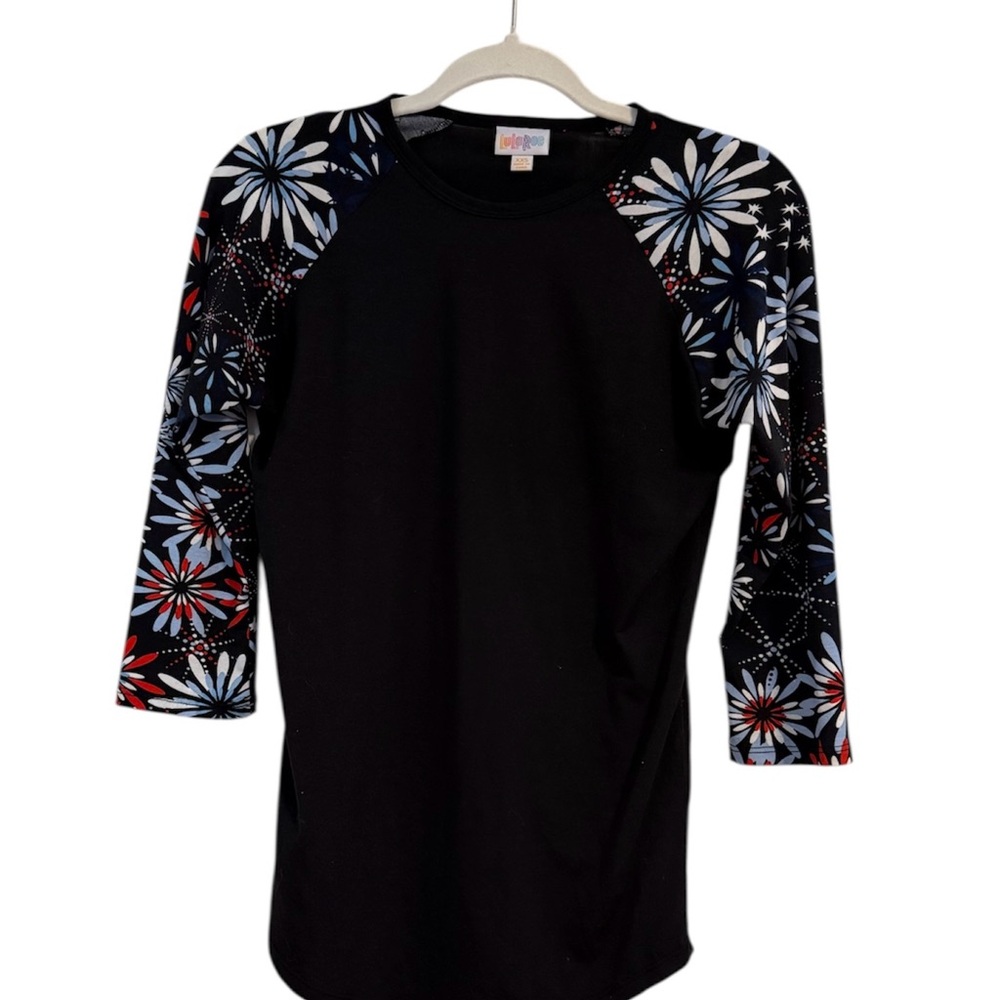 LuLaRoe Randy Shirt (Gray Starburst) (NWOT) (Size: XXS)